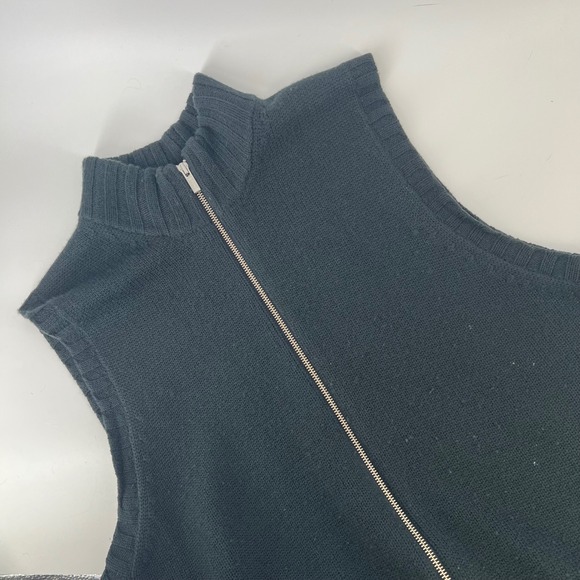 Banana Republic Other - Vintage 90s Banana Republic Merino Wool Sweater Vest Mens L Charcoal Gray Zip